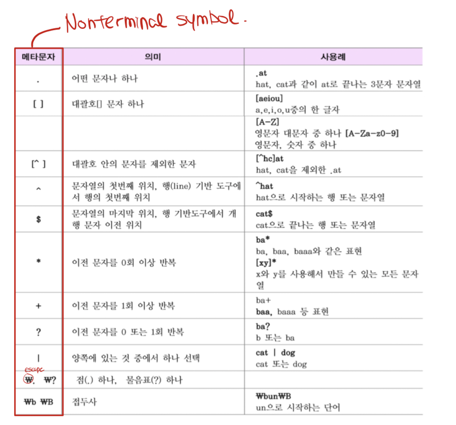 정규 표현식